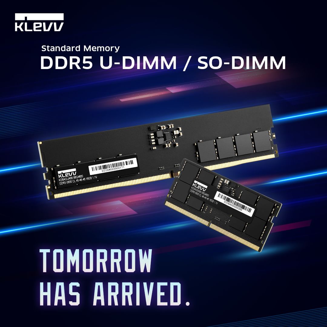 KLEVV Luncurkan Memori dengan Standar DDR5 5600MT/s Terbaru!