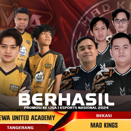 Dewa United Academy dan Mad Kings Sukses Promosi ke Liga 1, Akhir Dramatis Liga 2 Esports Nasional 2024