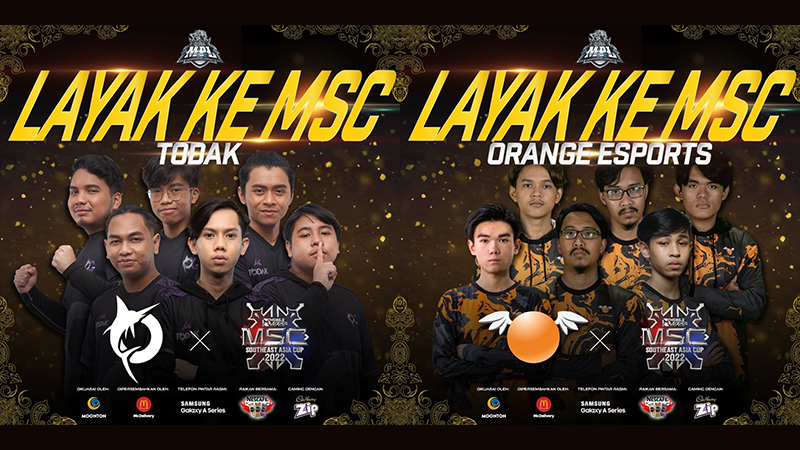 TODAK & Orange Esports Resmi Jadi Perwakilan Malaysia di MSC 2022