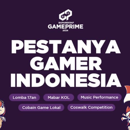 Baparekraf Game Prime 2024 Segera Digelar dengan Mengusung Tema “Pestanya Gamer Indonesia”