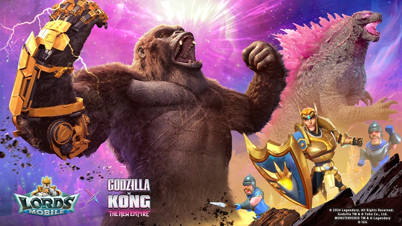 Lords Mobile Hadirkan Kolab Godzilla X Kong dan Beragam Hadiah Seru!