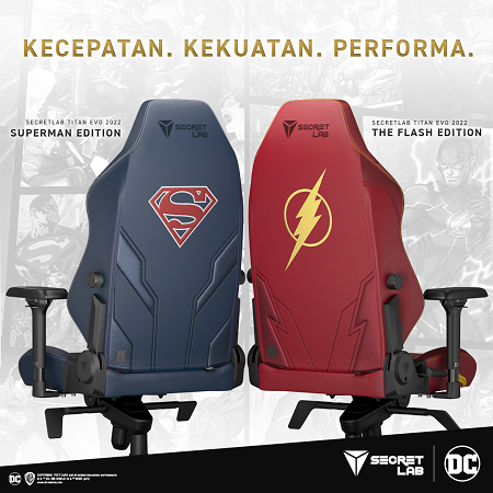 Superman dan The Flash Jadi Superhero Terbaru Secretlab!