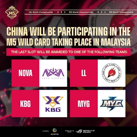 Region China Dipastikan Ikuti Wild Card M5, Ini Daftar Timnya!