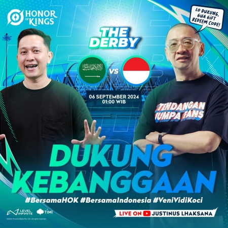 Watch Party Indonesia vs Arab #BersamaHOK dan The Derby Siap Digelar pada 6 September 2024