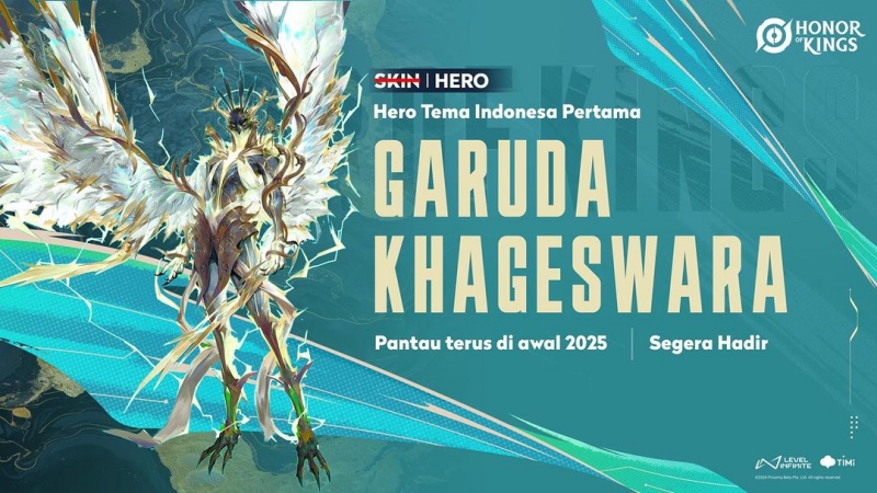 Bukan Skin, Garuda Khageswara akan Dijadikan Hero di Honor of Kings mulai 2025