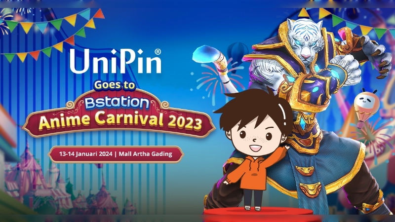 Awal Tahun Makin Meriah Bersama Unipin di Event Bstation Anime Carnival