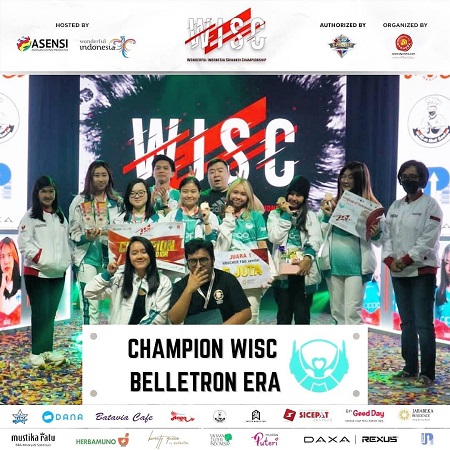 Belletron Era Sukses Rebut Gelar di Turnamen WISC 2021