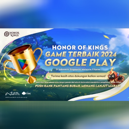 Honor Of Kings Memenangkan Google Play Best Game of 2024 di Wilayah Asia Tenggara!