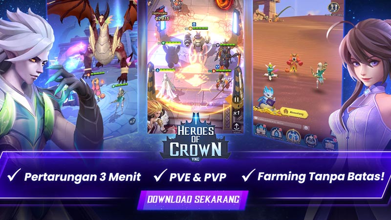 VNG Resmi Luncurkan Heroes of Crown Mobile!