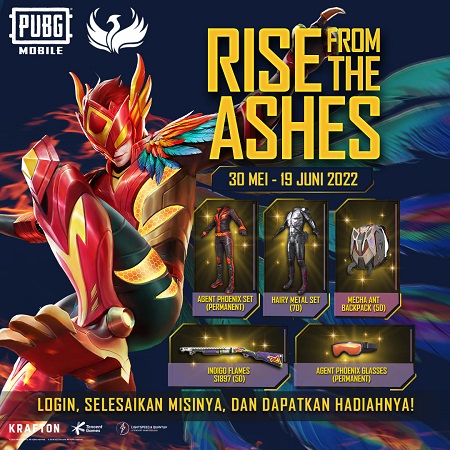 Event Baru PUBG Mobile “Rise from the Ashes”, Rebut Skin Keren Gratis!