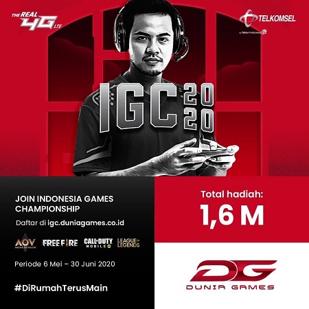 Telkomsel Gandeng Garena Gelar Turnamen Esports Online IGC 2020