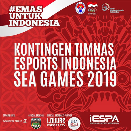 Kontingen Timnas Esports Indonesia di Sea Games 2019