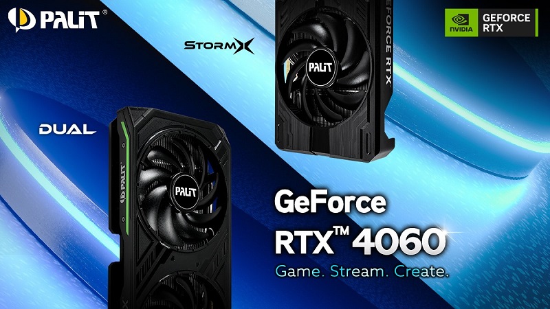 Palit Luncurkan Kartu Grafis Tangguh GeForce RTX™ 4060 Dual &StormX Series
