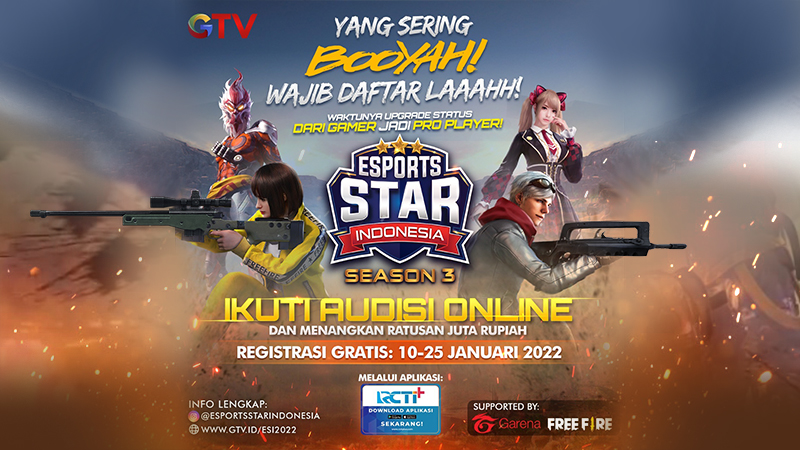 Gamer Free Fire! Ini Cara Daftar Esports Star Indonesia Season 3!