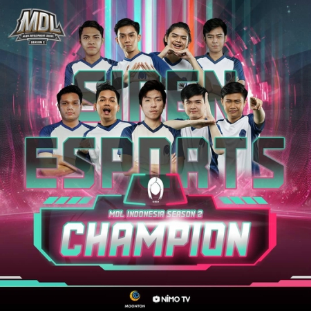 Taklukkan Tim-Tim Andalan, Siren Esports Juarai MDL Season 2!