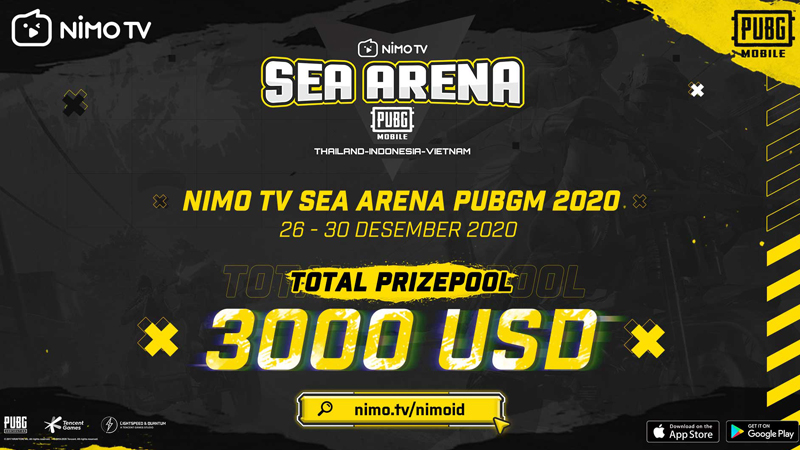 Nimo TV SEA Arena PUBGM 2020 Siap Digelar!