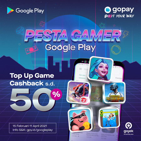 Saatnya Pesta Pora! Promo Pesta Gamer dari GoPay, Cashback Hingga 50%