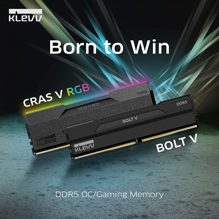 KLEVV Perkenalkan Dua Jagoan Memori Gaming DDR5, CRAS V RGB & BOLT V!