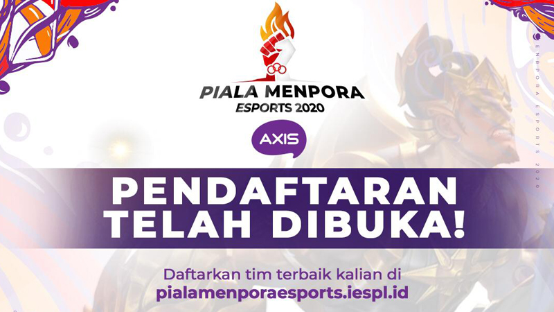 Khusus Pelajar, Pendaftaran Piala Menpora Esports 2020 AXIS Dibuka!