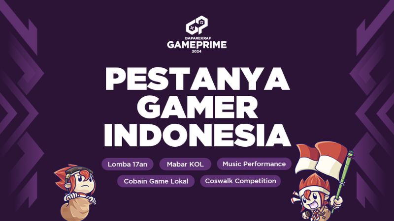 Baparekraf Game Prime 2024 Segera Digelar dengan Mengusung Tema “Pestanya Gamer Indonesia”