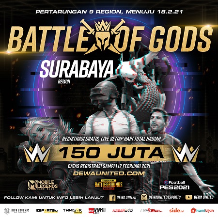 [Battle of Gods]: Kong Esports dan Graviz Antares Wakili Surabaya!