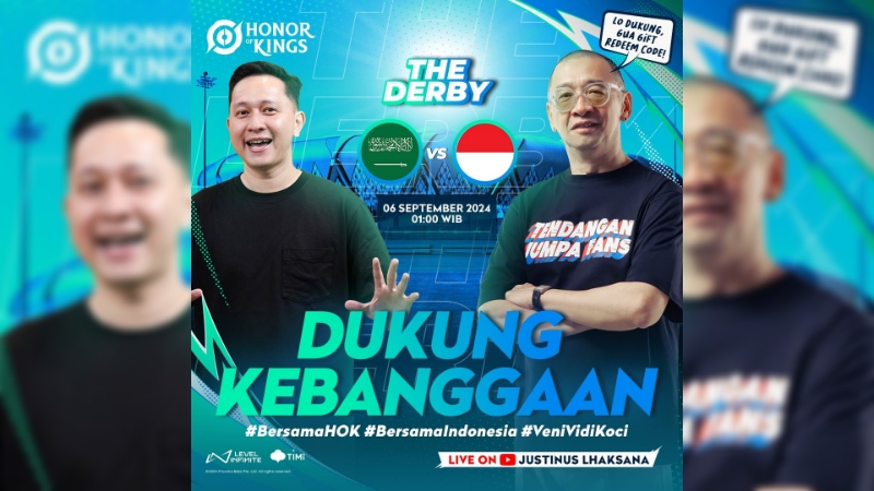 Watch Party Indonesia vs Arab #BersamaHOK dan The Derby Siap Digelar pada 6 September 2024