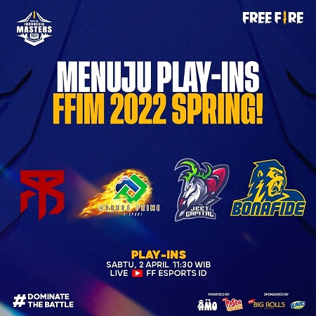 4 Tim Amankan Tiket Menuju Play-Ins FFIM 2022 Spring