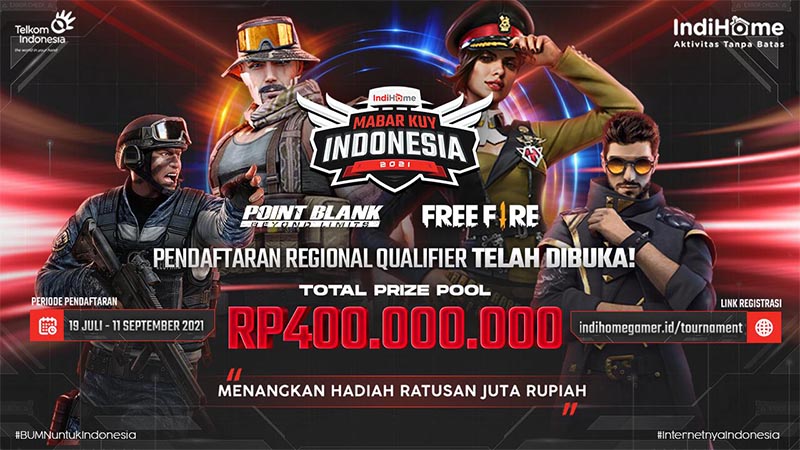 Dukung Gamer, Telkom Gelar IndiHome MabarKuy Indonesia 2021