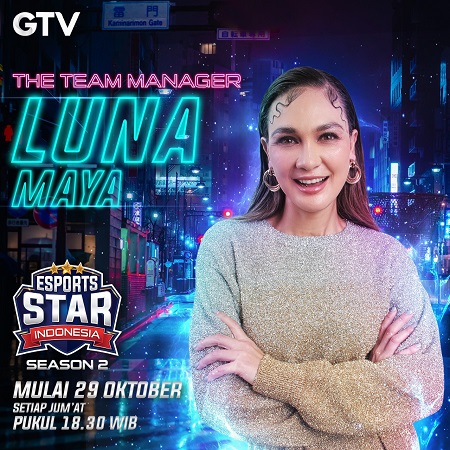 Debut Luna Maya Sebagai Manager Tim di Esports Star Indonesia GTV