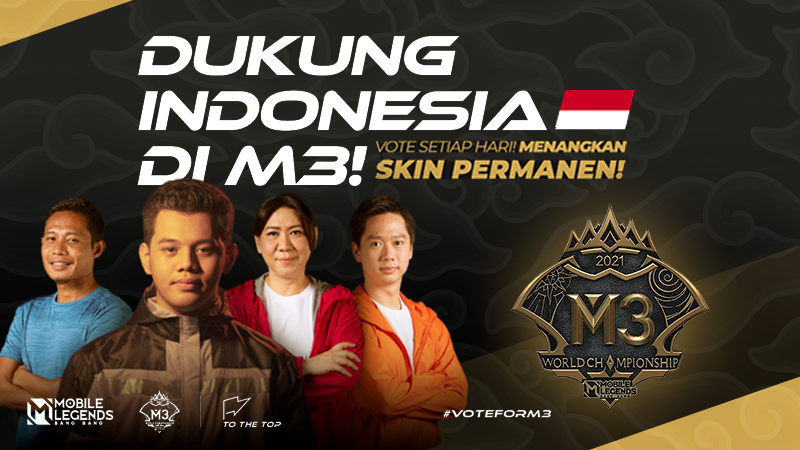 Dukung Indonesia di Event Vote For Glory MLBB, Ada Skin Epic Menantimu!