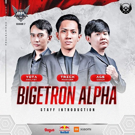 Bigetron Alpha Duetkan Age & Yota Untuk Staf Pelatih di MPL Season 7