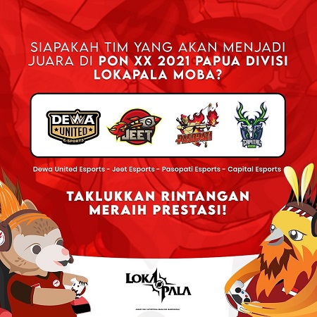 Dewa United dan JEET Esports Bersua di Grand Final Lokapala!