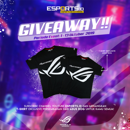 Giveaway EsportsID Berhadiah T-Shirt Exclusive ASUS ROG!