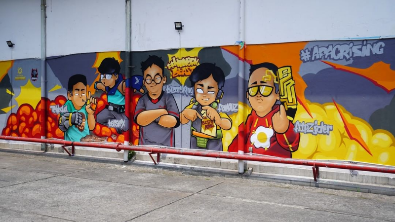 Gandeng Seniman, Riot Buat Karya Mural Tim Champions APAC!