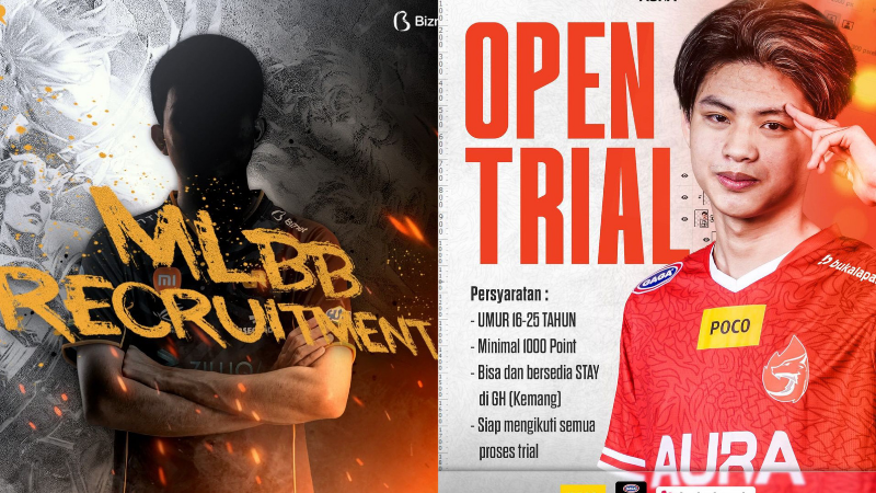 Buka Lowongan Jadi Pro Player, RRQ & Aura Open Trial