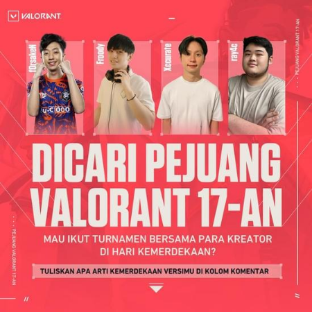 Jelang Hari Kemerdekaan, VALORANT Indonesia Gelar Event 17-an!