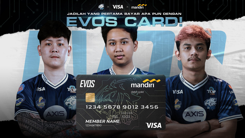 Gandeng Bank Mandiri, EVOS Card Hadir Jadi Tanda Anggota EVOS Fams!