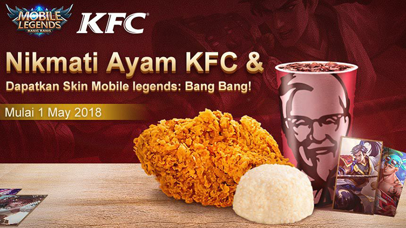Besok, Kamu Bisa Nikmati Ayam KFC dan Menang Skin Mobile Legends!