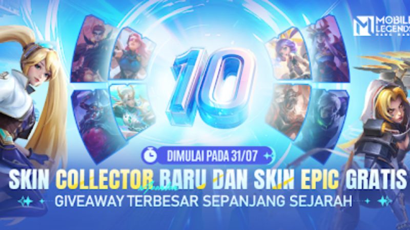 Sambut Ulang Tahun ke-10! Moonton Adakan Giveaway Terbesar Sepanjang Sejarah Mobile Legends: Bang Bang