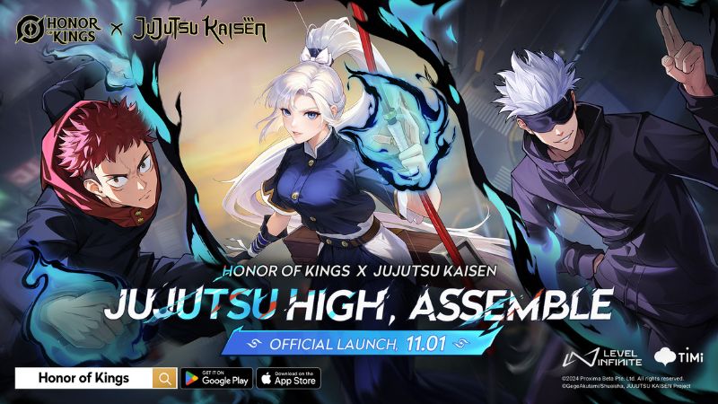 Kolaborasi Honor of Kings x Jujutsu Kaisen Rilis 1 November, Ada Skin Gratis?