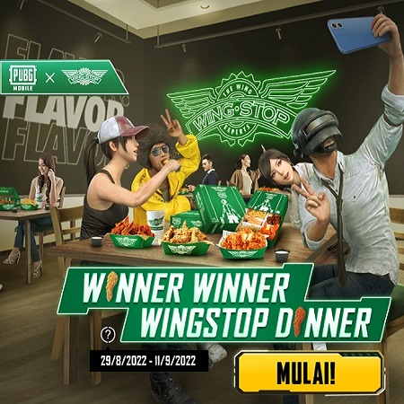 PUBGM x Wingstop, WWCD In-game Bisa Chicken Dinner di Real Life