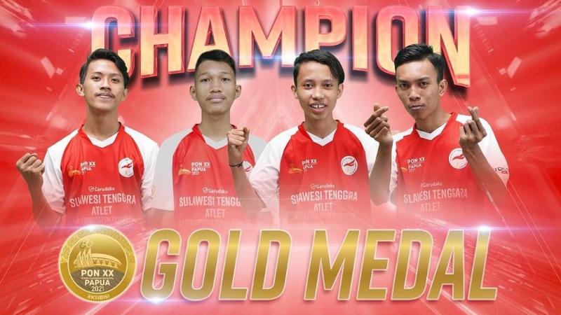 Sulawesi Tenggara Rebut Medali Emas di Ekshibisi Esports PON!