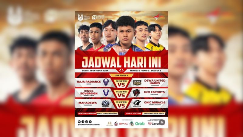 Liga 1 Esports Nasional Memasuki Minggu Ketiga Hari Keenam: Hari Penentuan!