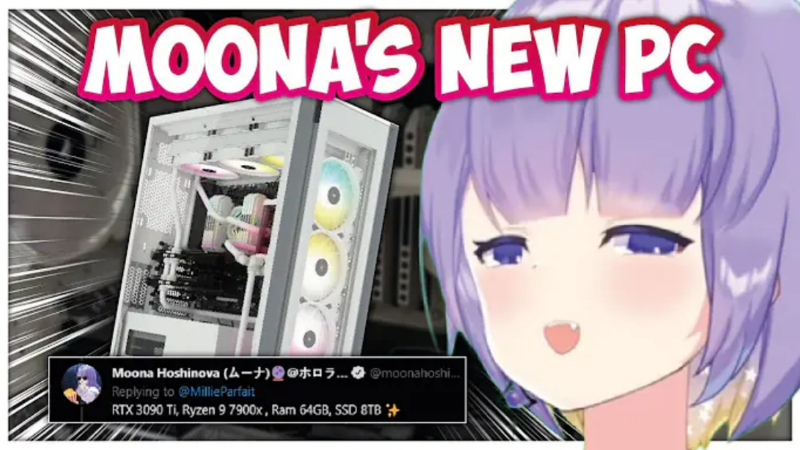 Moona Hoshinova Rakit PC Hampir 100 Juta, Gamer Tulen?