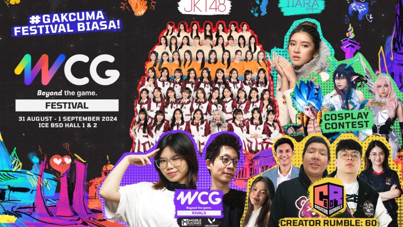 WCG Festival 2024 Diramaikan oleh JKT48, Tiara Andini, dan Segudang Content Creator