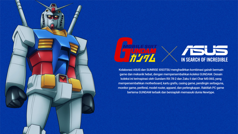 Saatnya Rakit PC! ASUS x Gundam Hadirkan Komponen Edisi Spesial