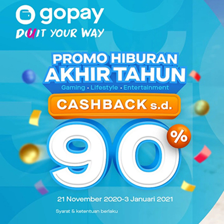 Nikmati Promo Akhir Tahun GoPay, Dapatkan Cashback Hingga Rp900.000++
