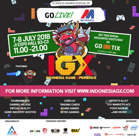 METRODATA Gandeng Go-Live Gelar Indonesia Game Xperience 2018