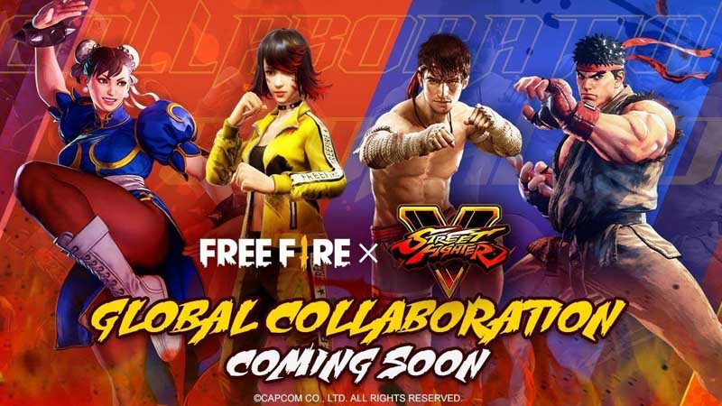 Karakter Street Fighter Ryu dan Chun-Li Segera Hadir di Free Fire