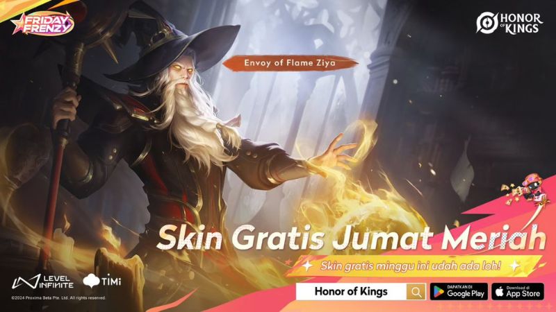 Pekan Ketiga Makin Meriah! Skin Baru Ziya Bisa Diklaim Gratis di Friday Frenzy Honor of Kings